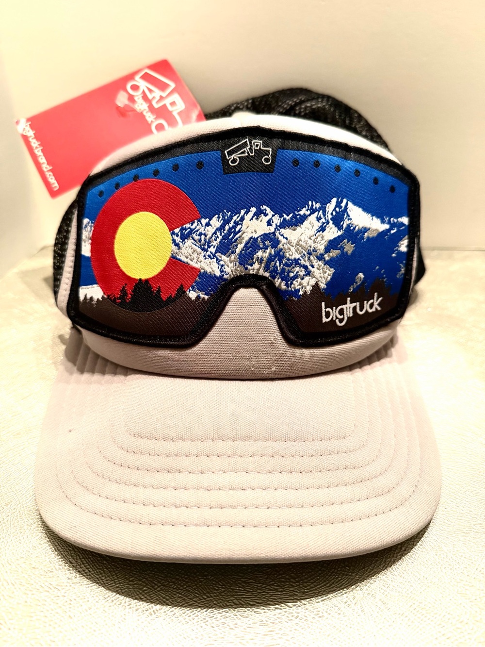 NEW BIG TRUCK Colorado Mountain Patch Trucker Hat - Blue & Gray